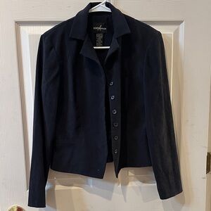 Women's Positive Attitude Dark Navy Button Down Jacket